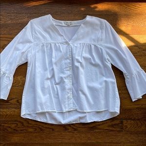 Madewell Bell Sleeve Button Blouse